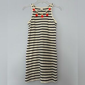 Crewcuts Girls Striped Dress With Gems (Girls Size 10)